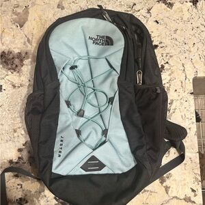 The North face backpack - light blue and charcoal
